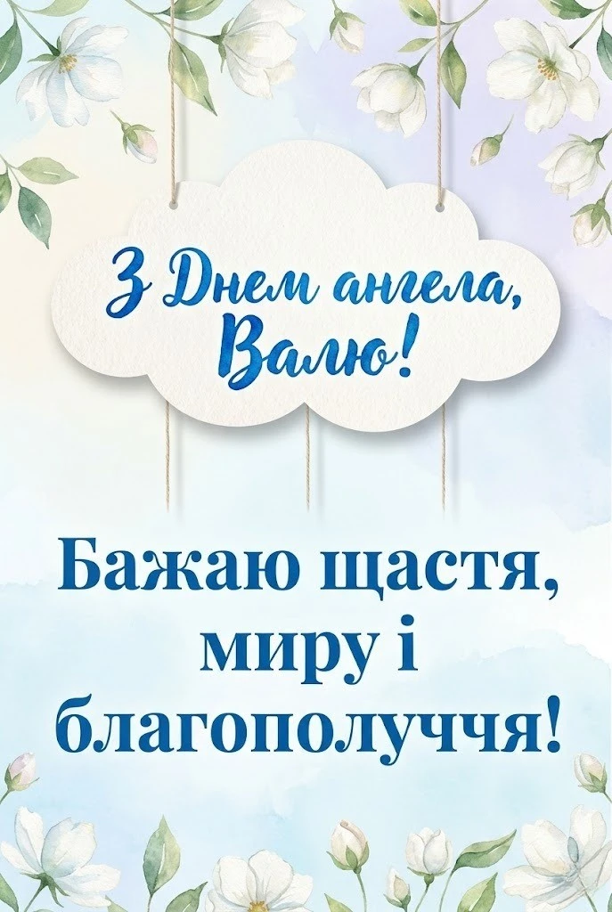 Оригінальні привітання для Валі з днем ангела: вірші, що торкаються серця