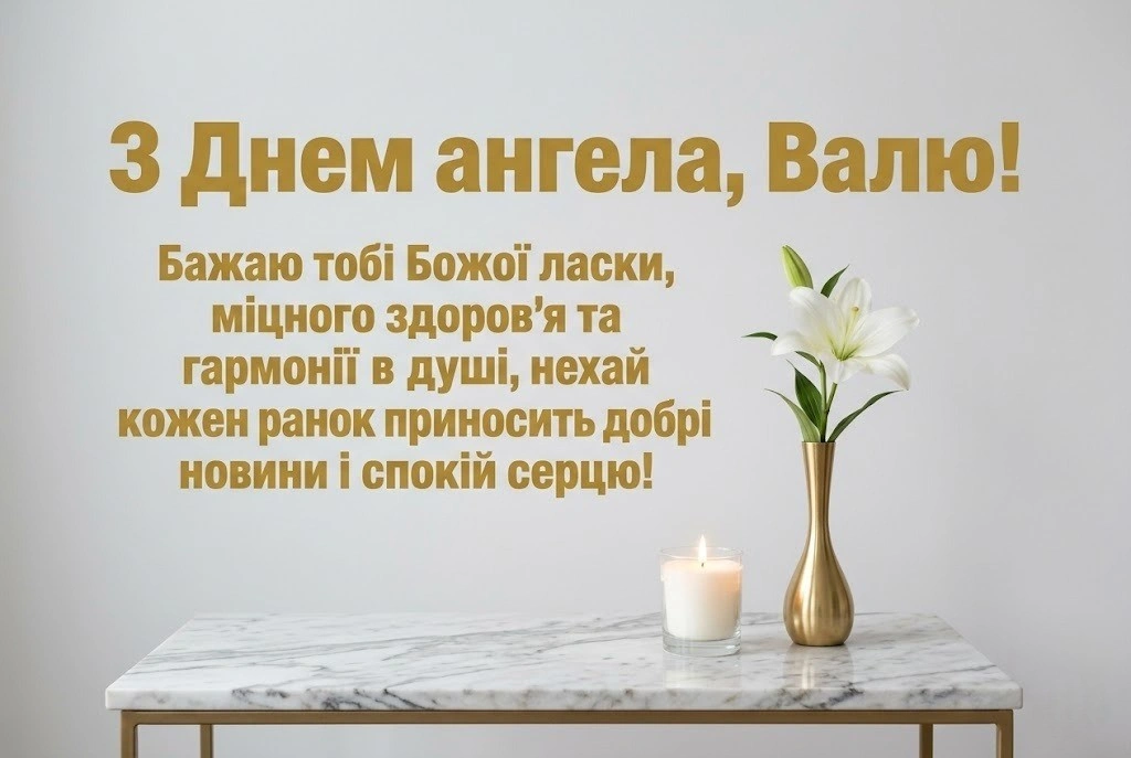 Оригінальні привітання для Валі з днем ангела: вірші, що торкаються серця