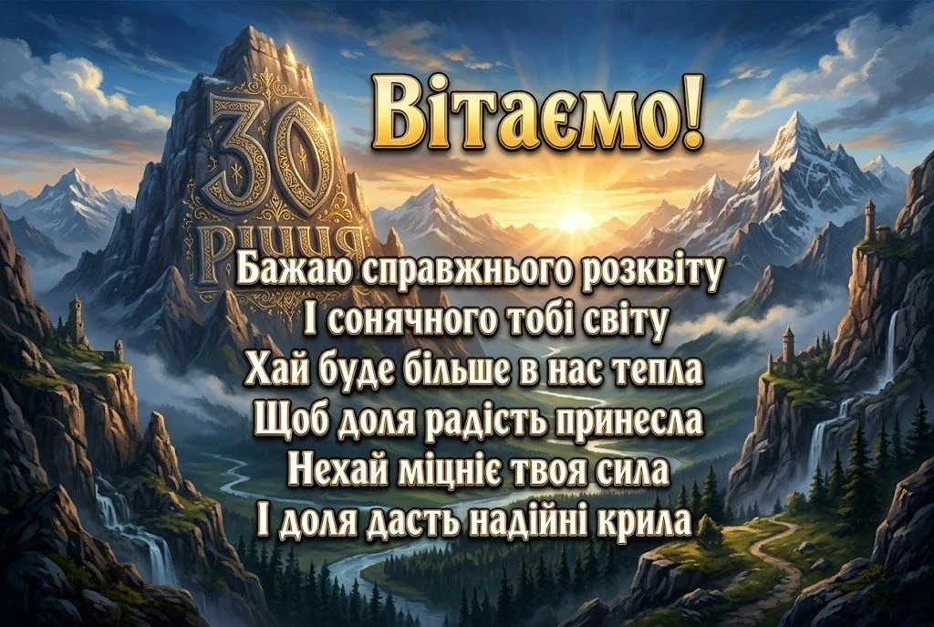 Найкращі привітання з 30-річчям чоловіку: проза, вірші та щирі слова