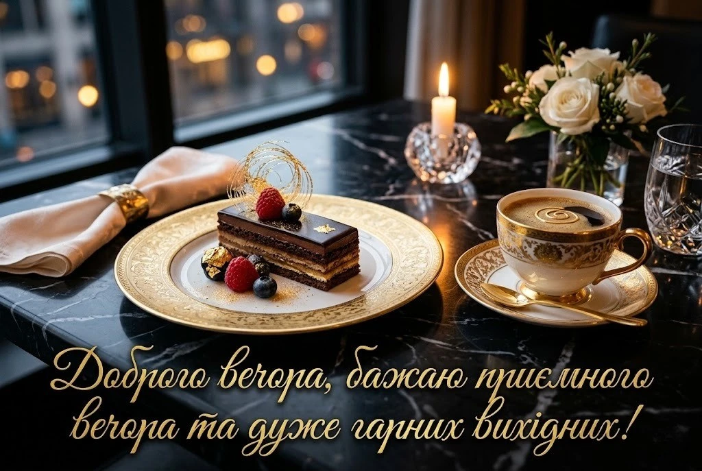 Доброго вечора та гарних вихідних: найтепліші побажання та красиві картинки для душі