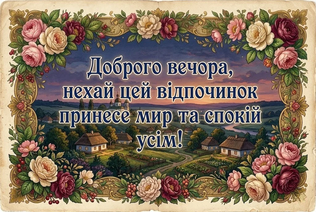 Доброго вечора та гарних вихідних: найтепліші побажання та красиві картинки для душі