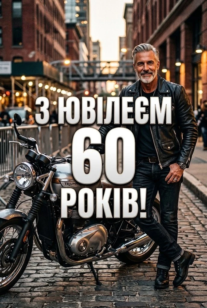 Привітання чоловіку на 60-річний ювілей: вірші, проза та листівки