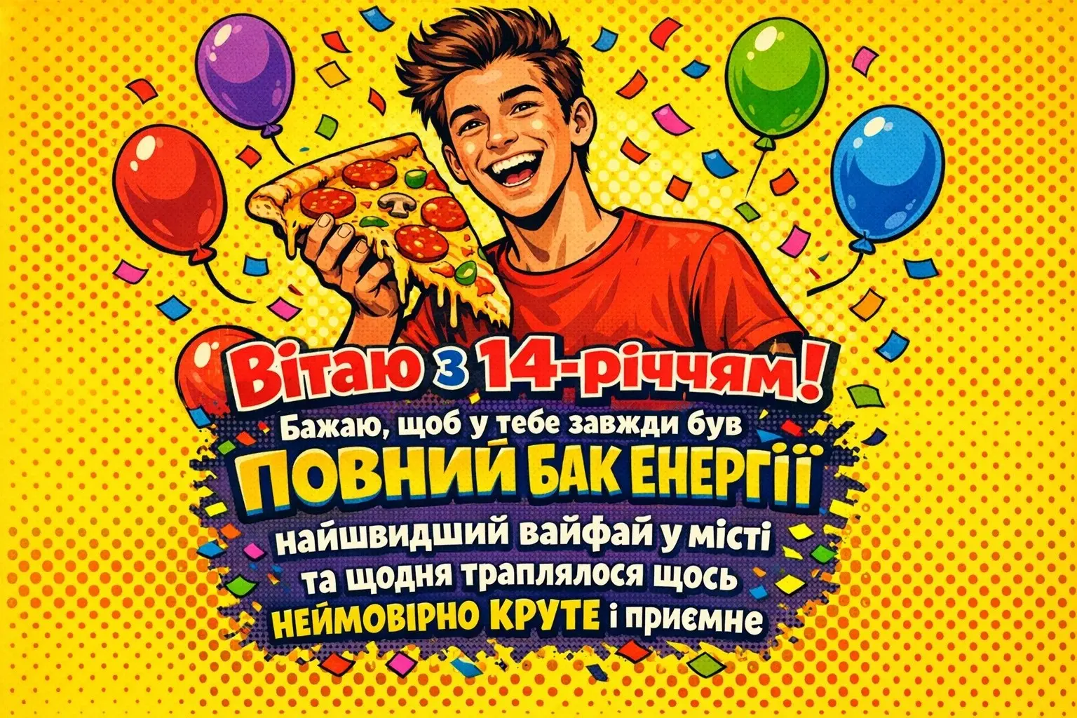 Найкращі привітання з днем народження для хлопця на 14 років: проза та вірші