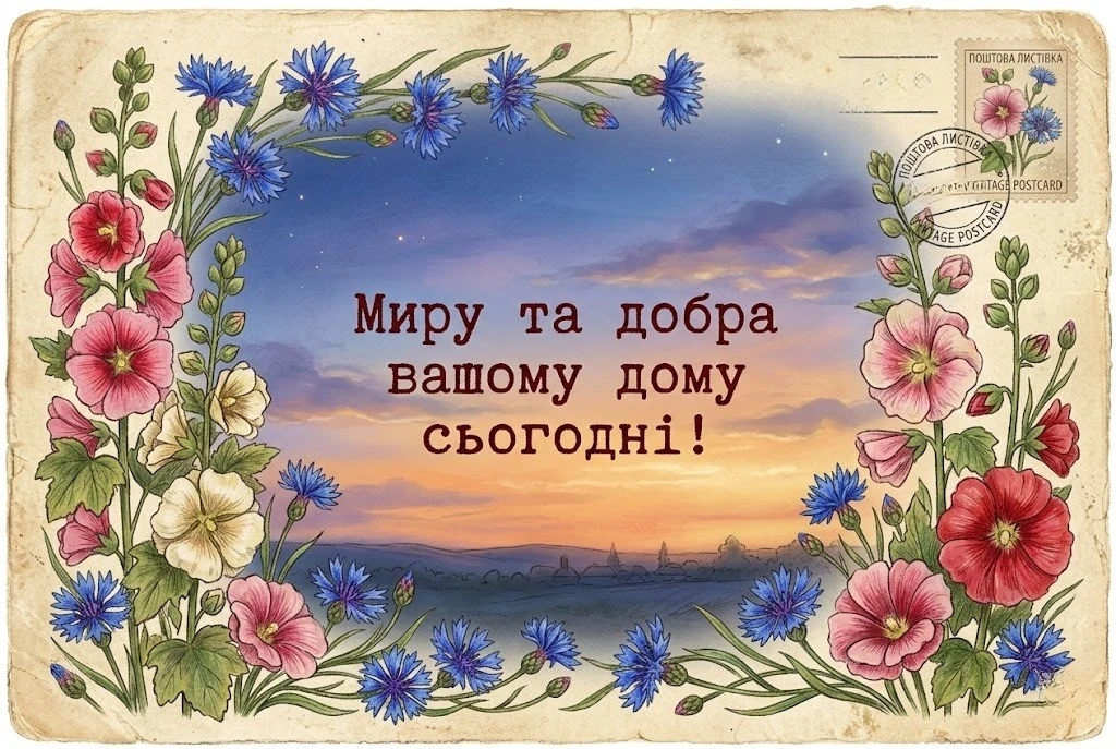 Доброго вечора, ми з України: патріотичні картинки та душевні побажання