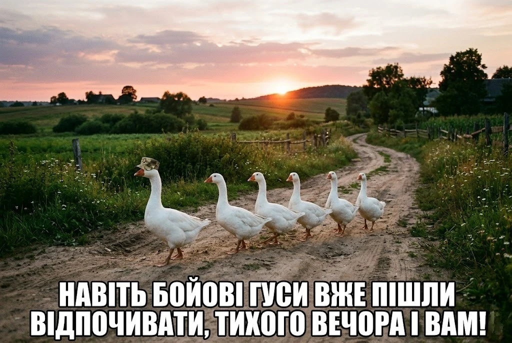 Доброго вечора, ми з України: патріотичні картинки та душевні побажання