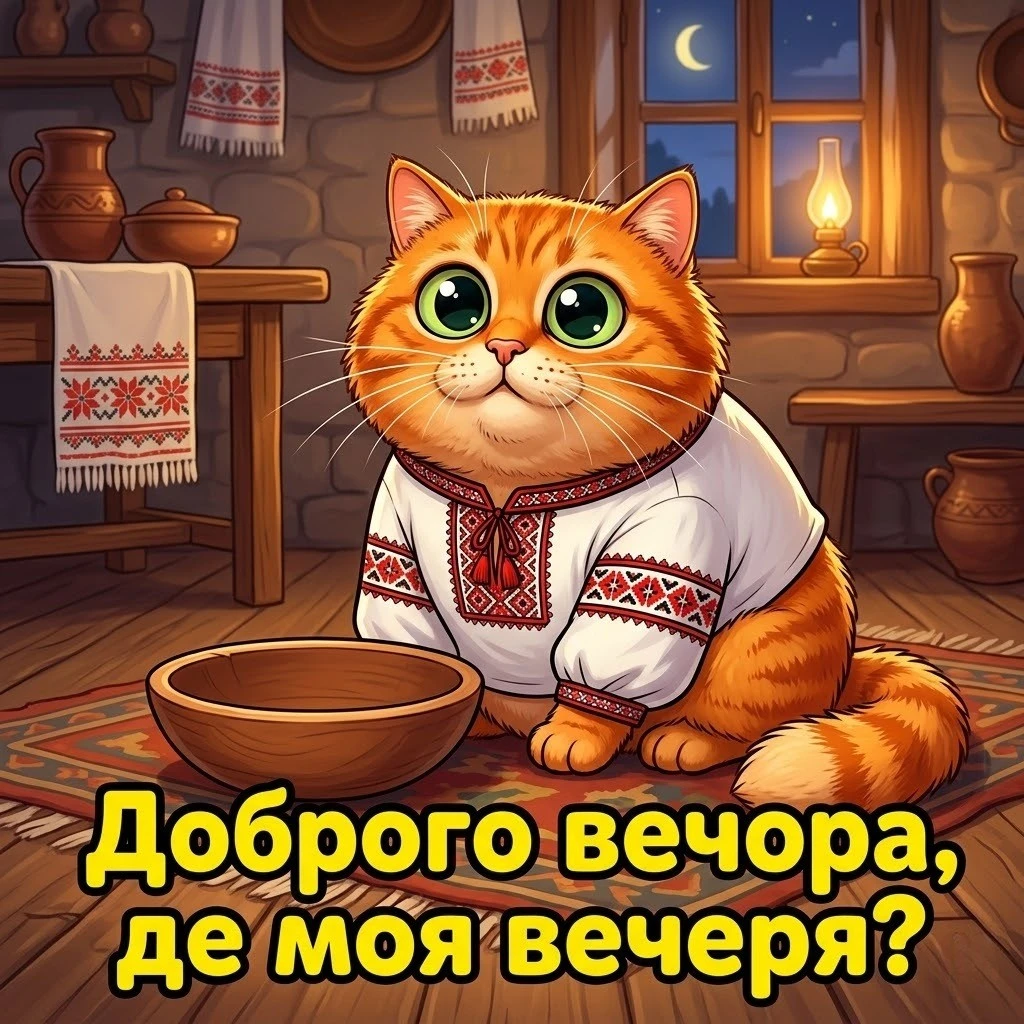 Короткі побажання доброго вечора: картинки та листівки в дусі української культури