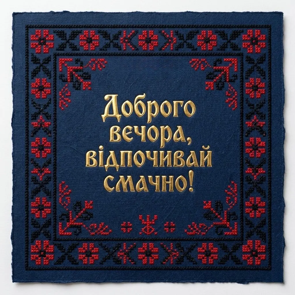 Короткі побажання доброго вечора: картинки та листівки в дусі української культури