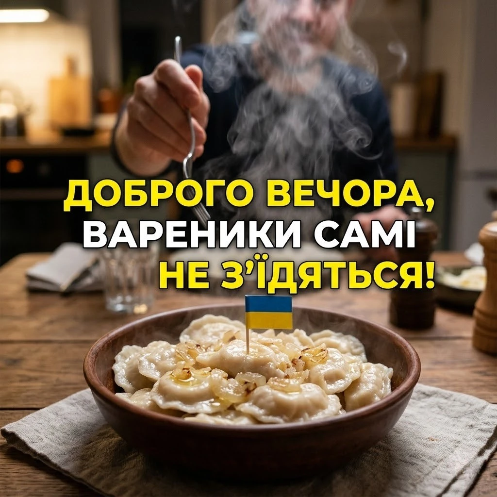 Короткі побажання доброго вечора: картинки та листівки в дусі української культури