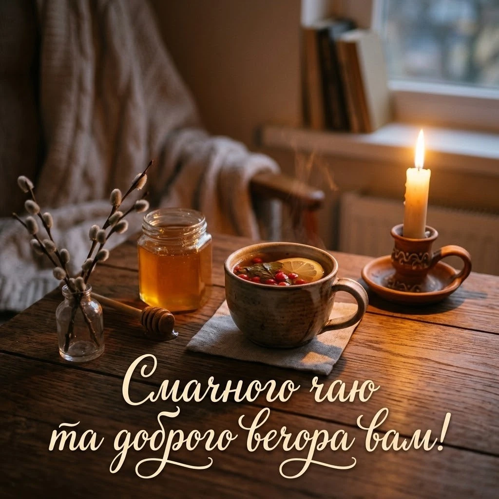 Короткі побажання доброго вечора: картинки та листівки в дусі української культури