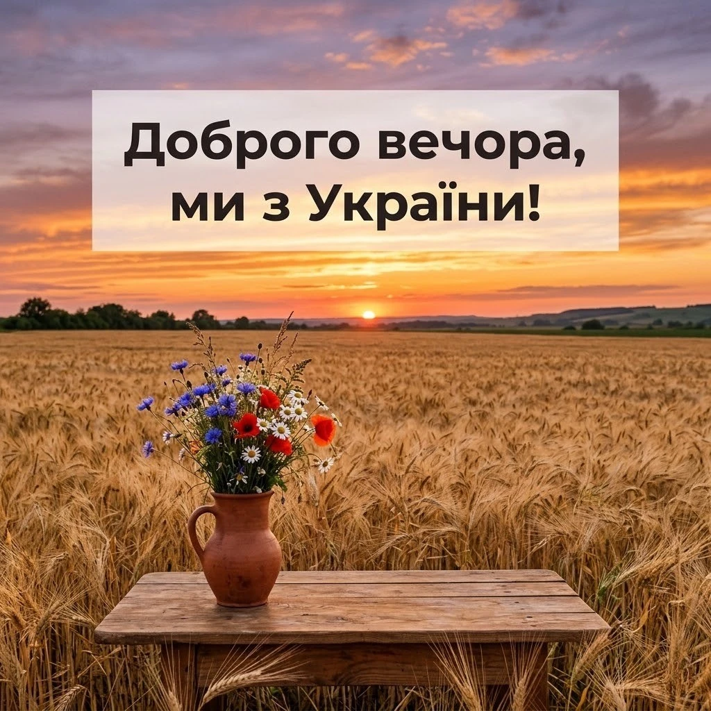 Короткі побажання доброго вечора: картинки та листівки в дусі української культури