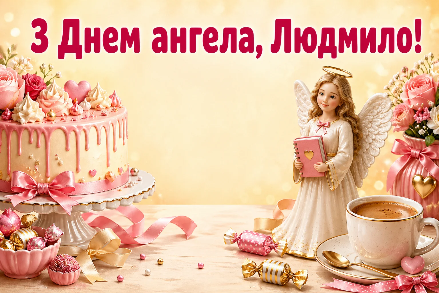 Душевні та ніжні привітання з днем ангела для Людмили