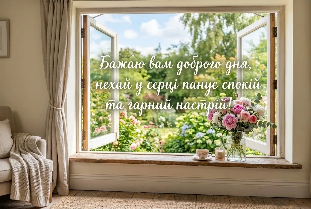 Доброго дня, спокою і гарного настрою: найкращі побажання та картинки для душі