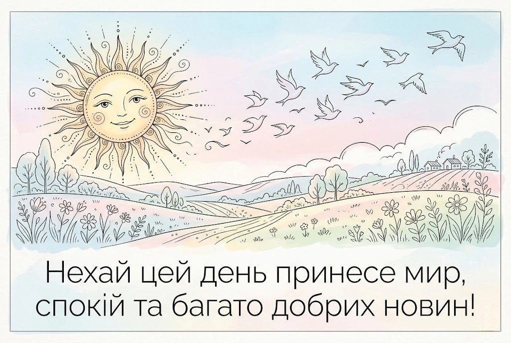 Доброго дня, спокою і гарного настрою: найкращі побажання та картинки для душі