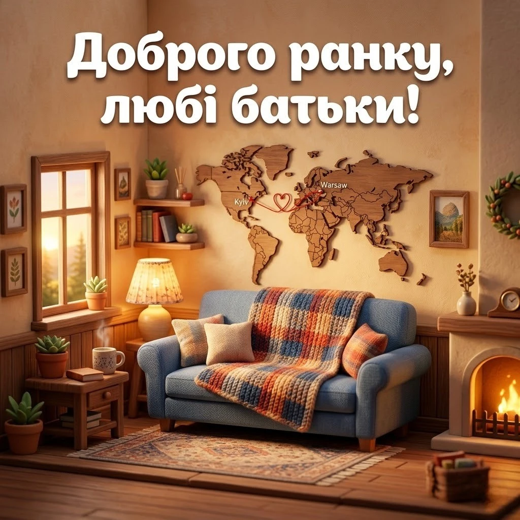 Доброго ранку, рідні: картинки для батьків, бо відстань — це лише кілометри, а не почуття