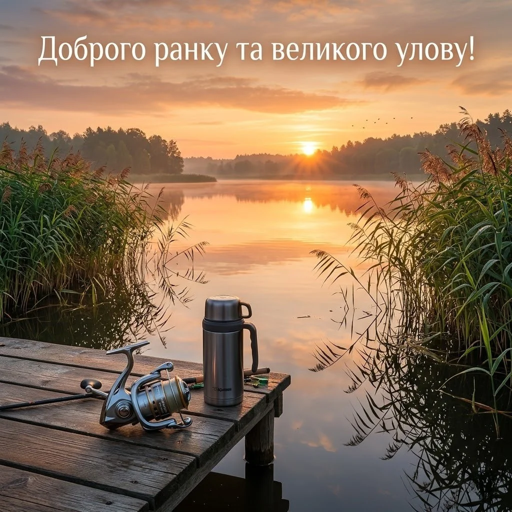 Доброго ранку і гарної рибалки: сучасні картинки та душевні привітання для справжніх українських рибалок