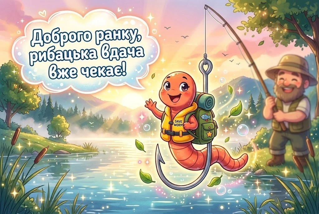 Доброго ранку і гарної рибалки: сучасні картинки та душевні привітання для справжніх українських рибалок