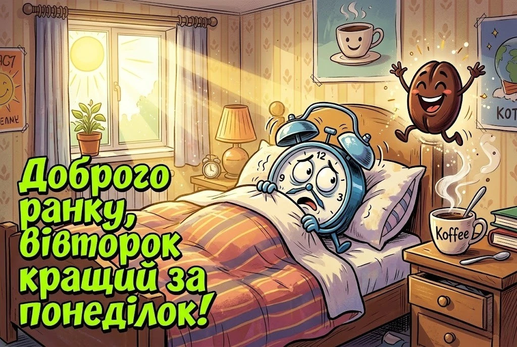 Доброго ранку і чудового вівторка, обіймаю: найтепліші листівки та побажання для гарного настрою