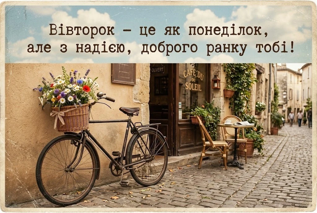 Доброго ранку і чудового вівторка, обіймаю: найтепліші листівки та побажання для гарного настрою