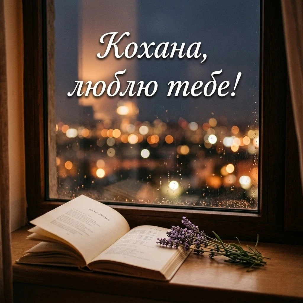Доброго вечора, кохана, люблю тебе: душевні картинки та ніжні побажання для найближчої людини