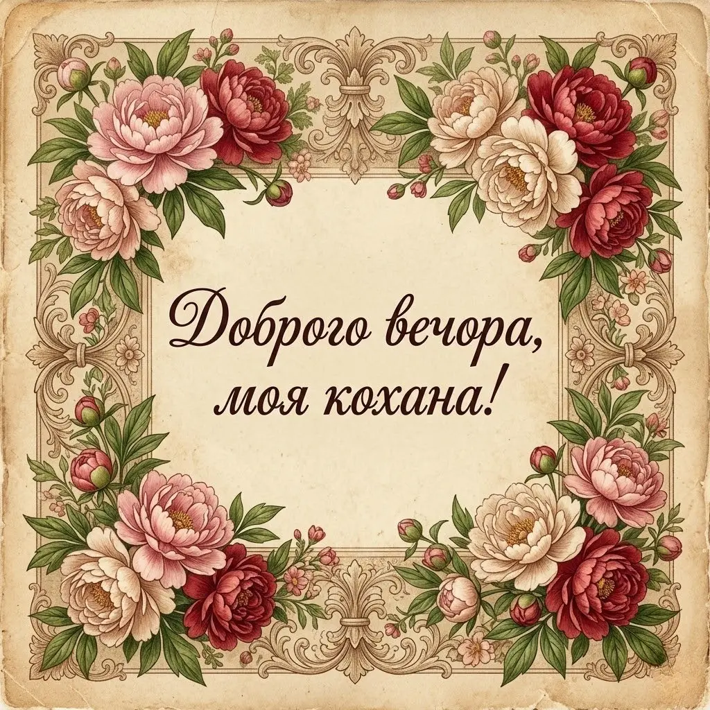 Доброго вечора, кохана, люблю тебе: душевні картинки та ніжні побажання для найближчої людини
