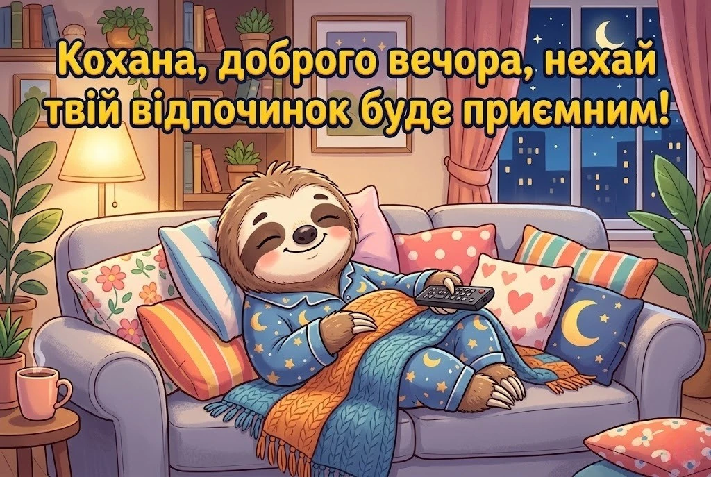 Доброго вечора, кохана, люблю тебе: душевні картинки та ніжні побажання для найближчої людини