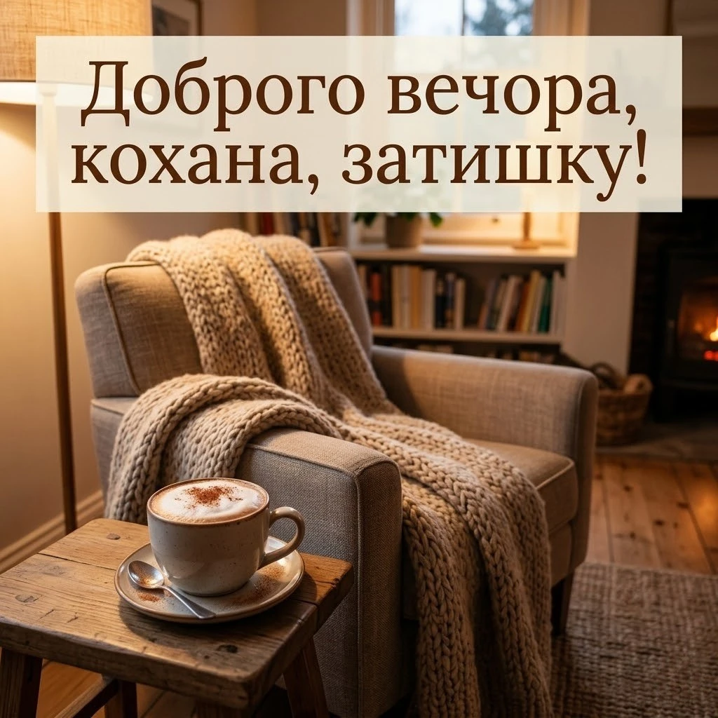 Доброго вечора, кохана, люблю тебе: душевні картинки та ніжні побажання для найближчої людини