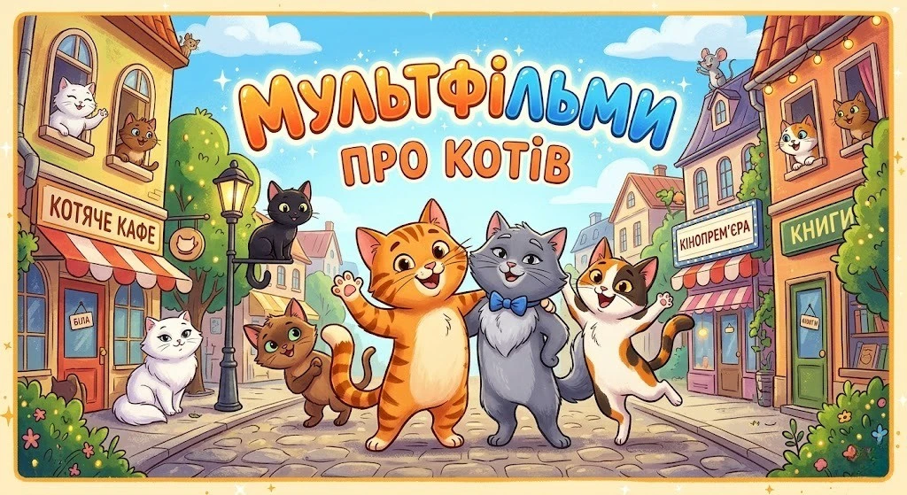 Добірка мультфільмів, де кіт головний герой