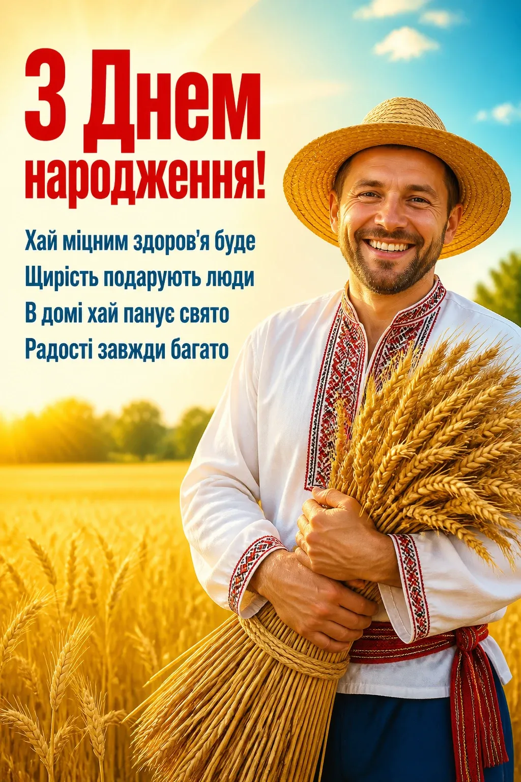 чоловіку українському стилі патріотичне привітання з днем народження чоловіку українському стилі патріотичне привітання з днем народження