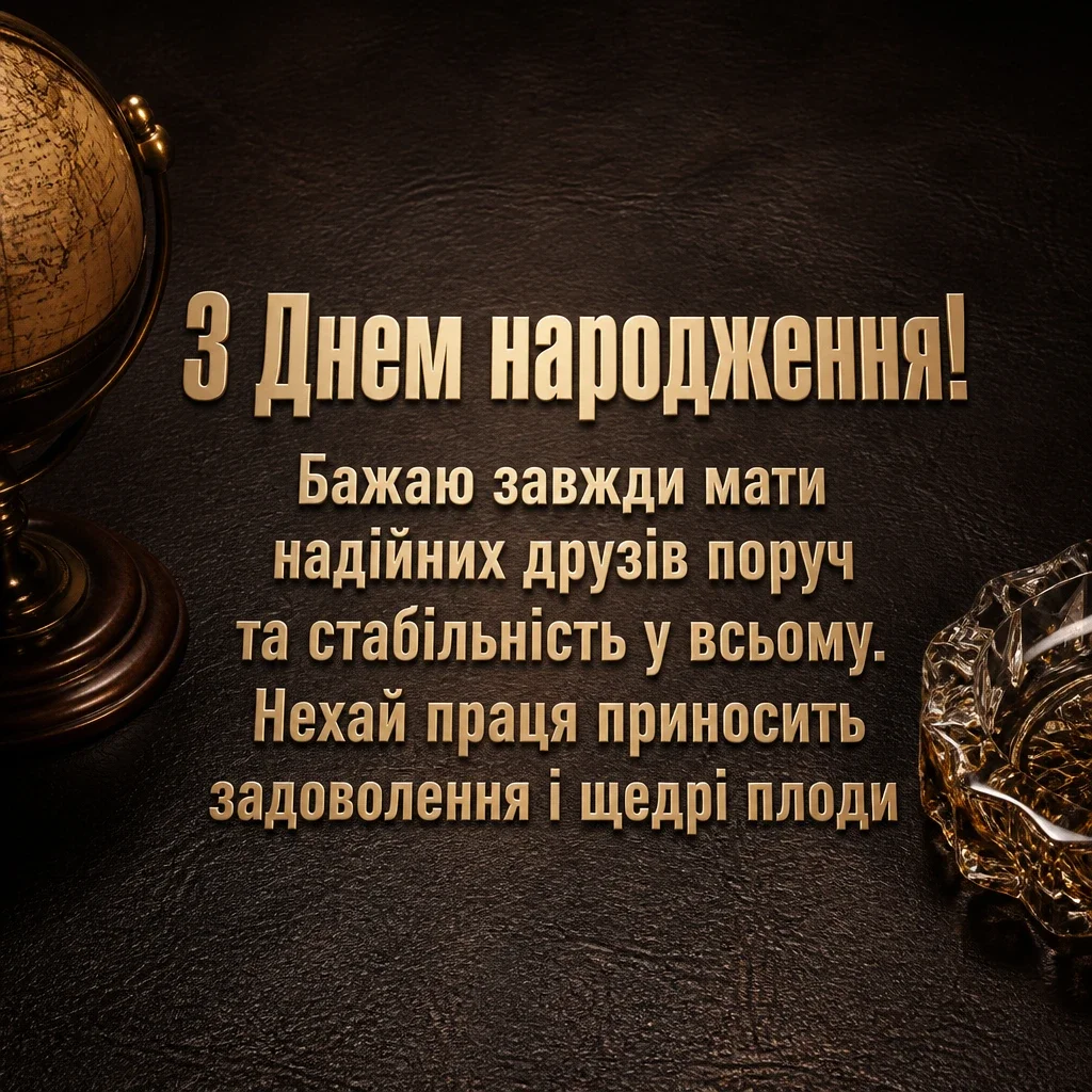 коротке привітання з днем народження мужчині