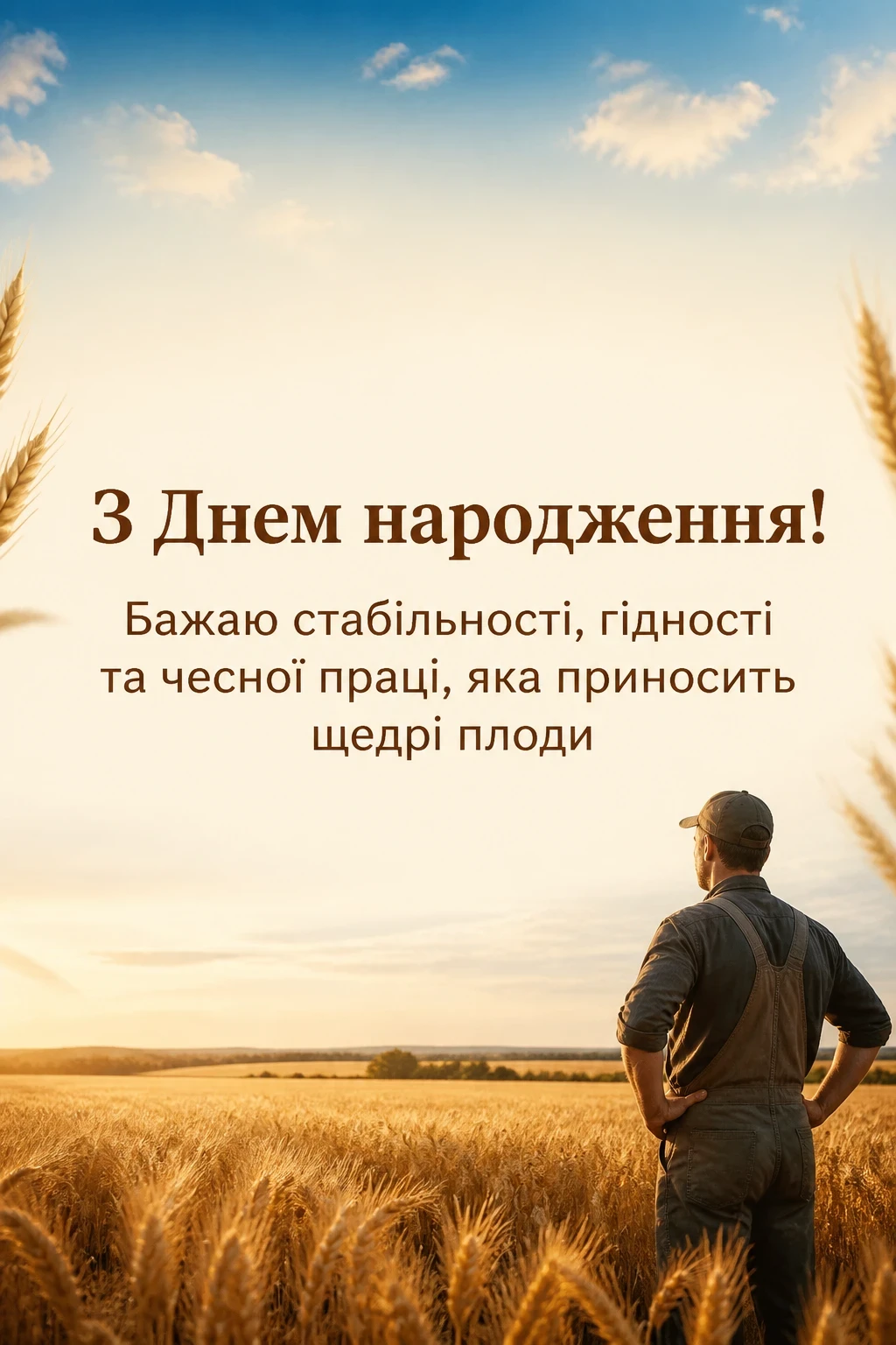 коротке привітання з днем народження мужчині