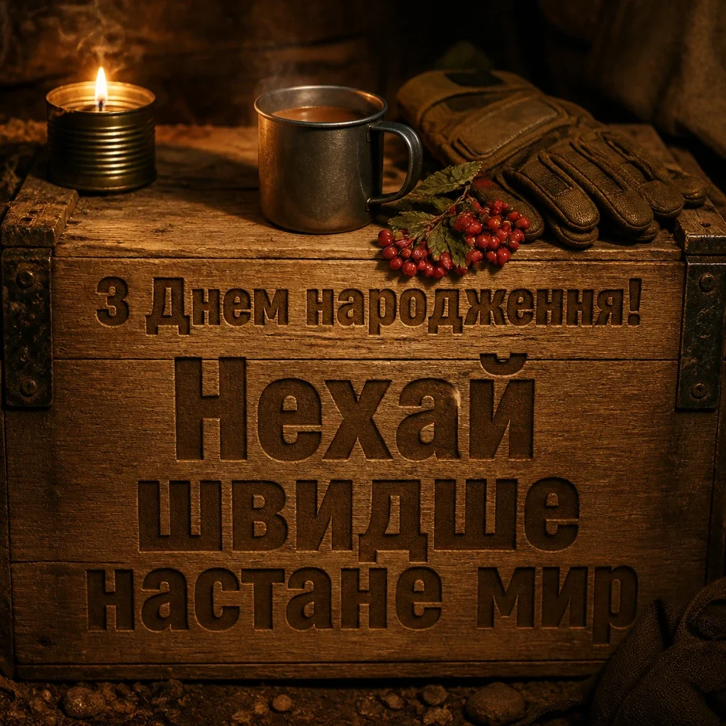 привітання з днем народження у військовий час