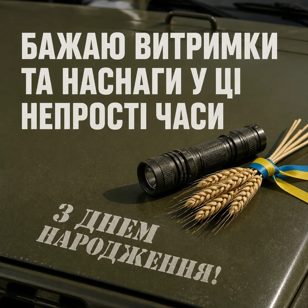 привітання з днем народження у військовий час