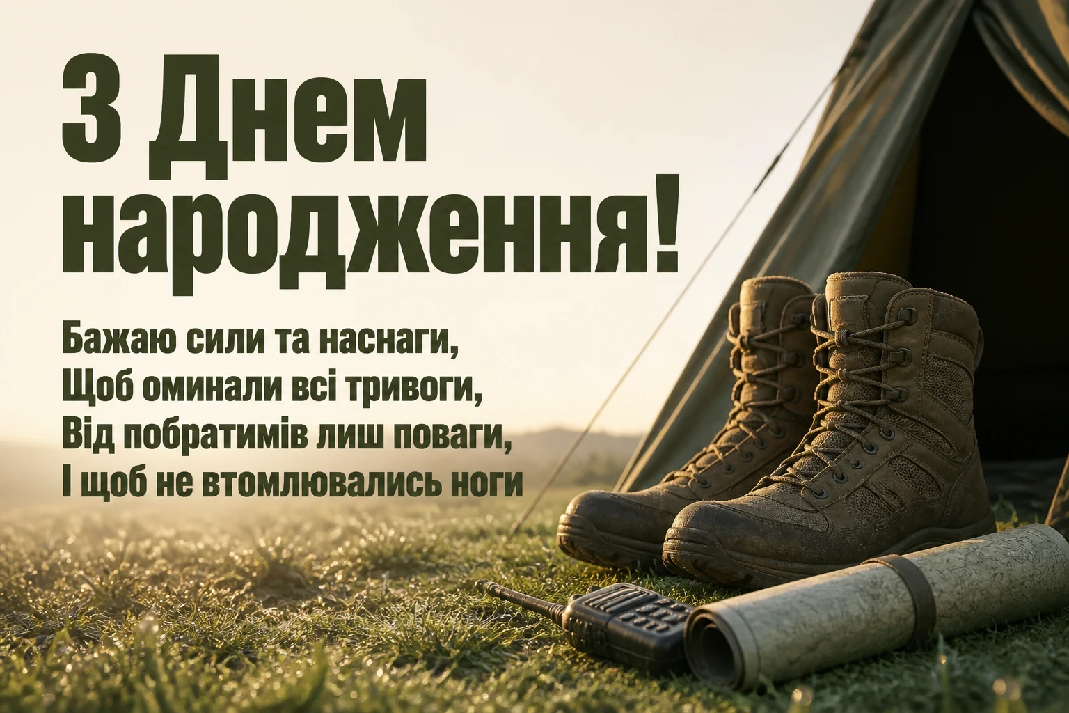 привітання з днем народження у військовий час
