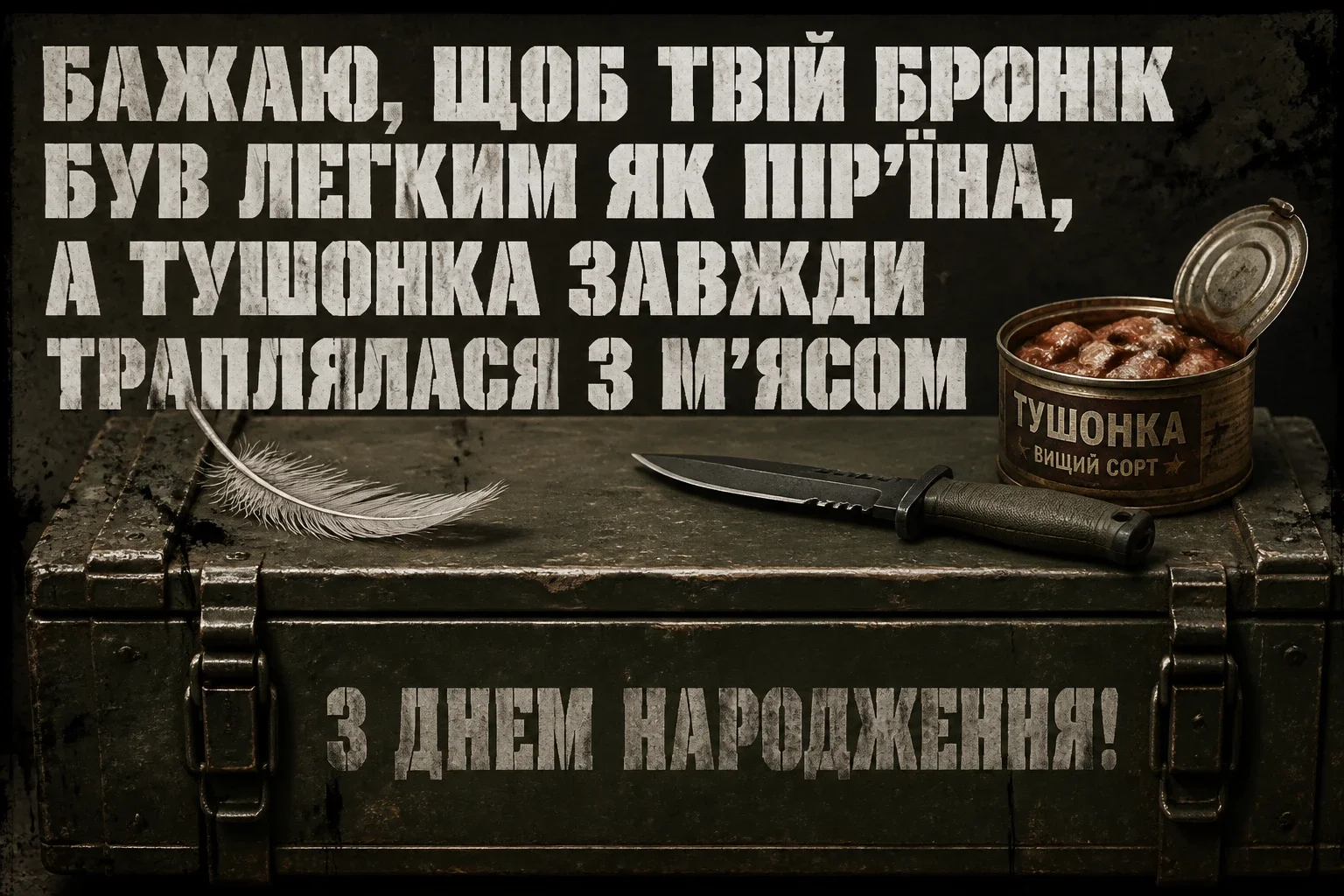 привітання з днем народження у військовий час