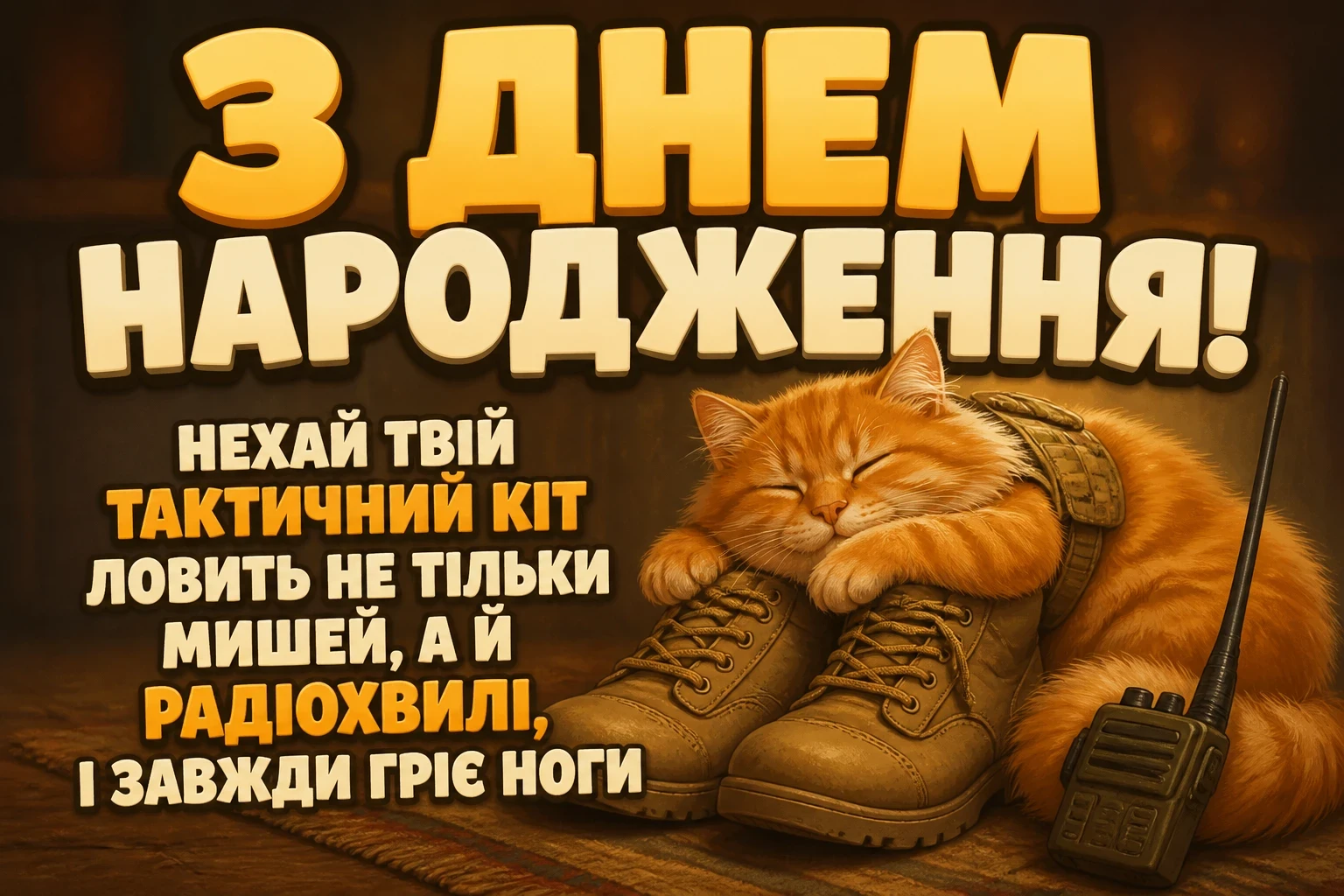 привітання з днем народження у військовий час
