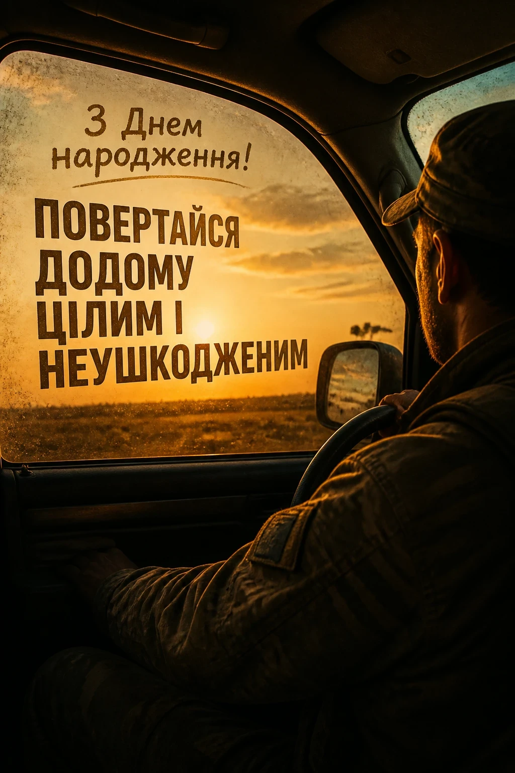 привітання з днем народження у військовий час