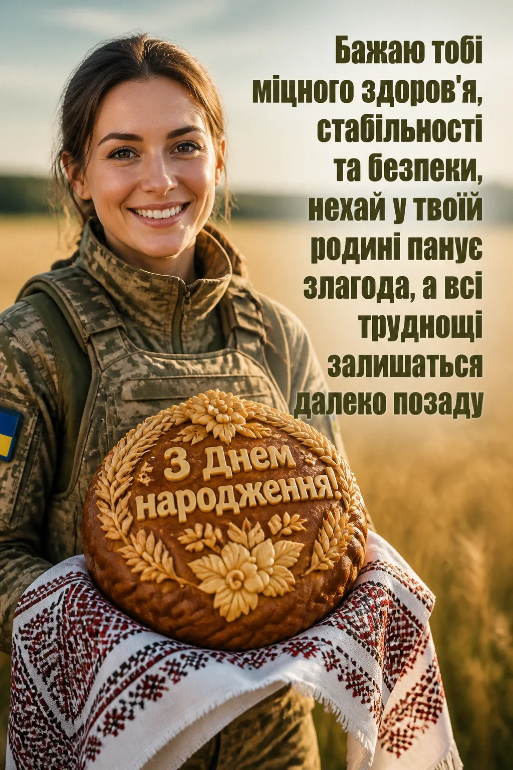 привітання з днем народження у військовий час