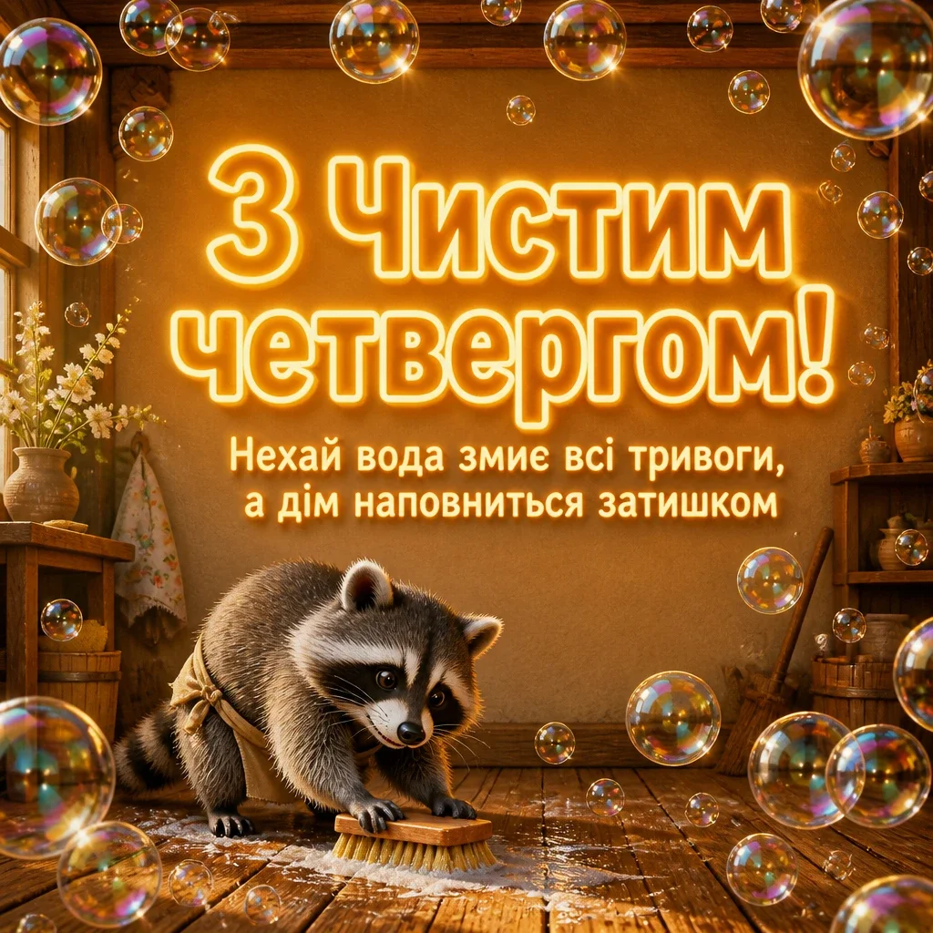 привітання з чистим четвергом українською мовою