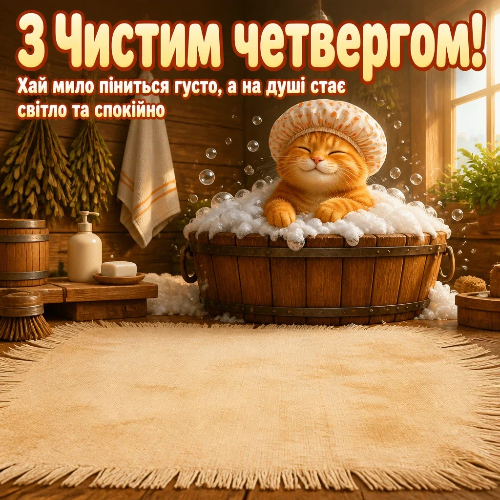 привітання з чистим четвергом українською мовою
