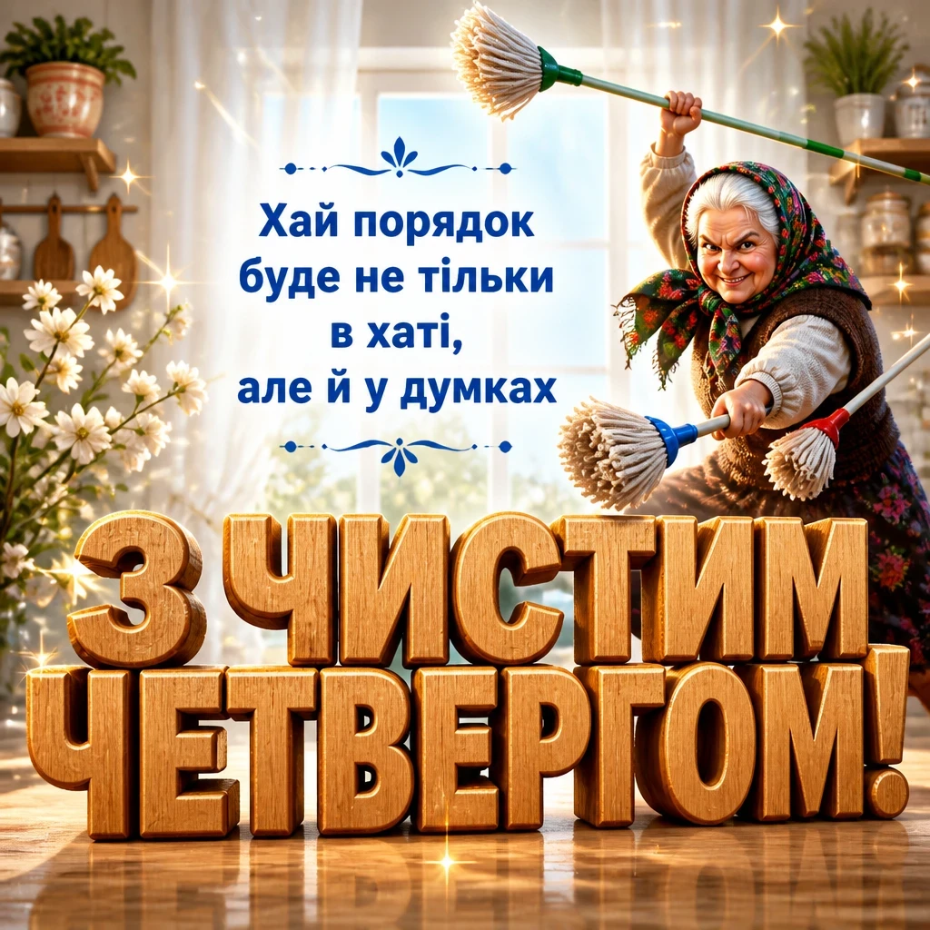 привітання з чистим четвергом українською мовою