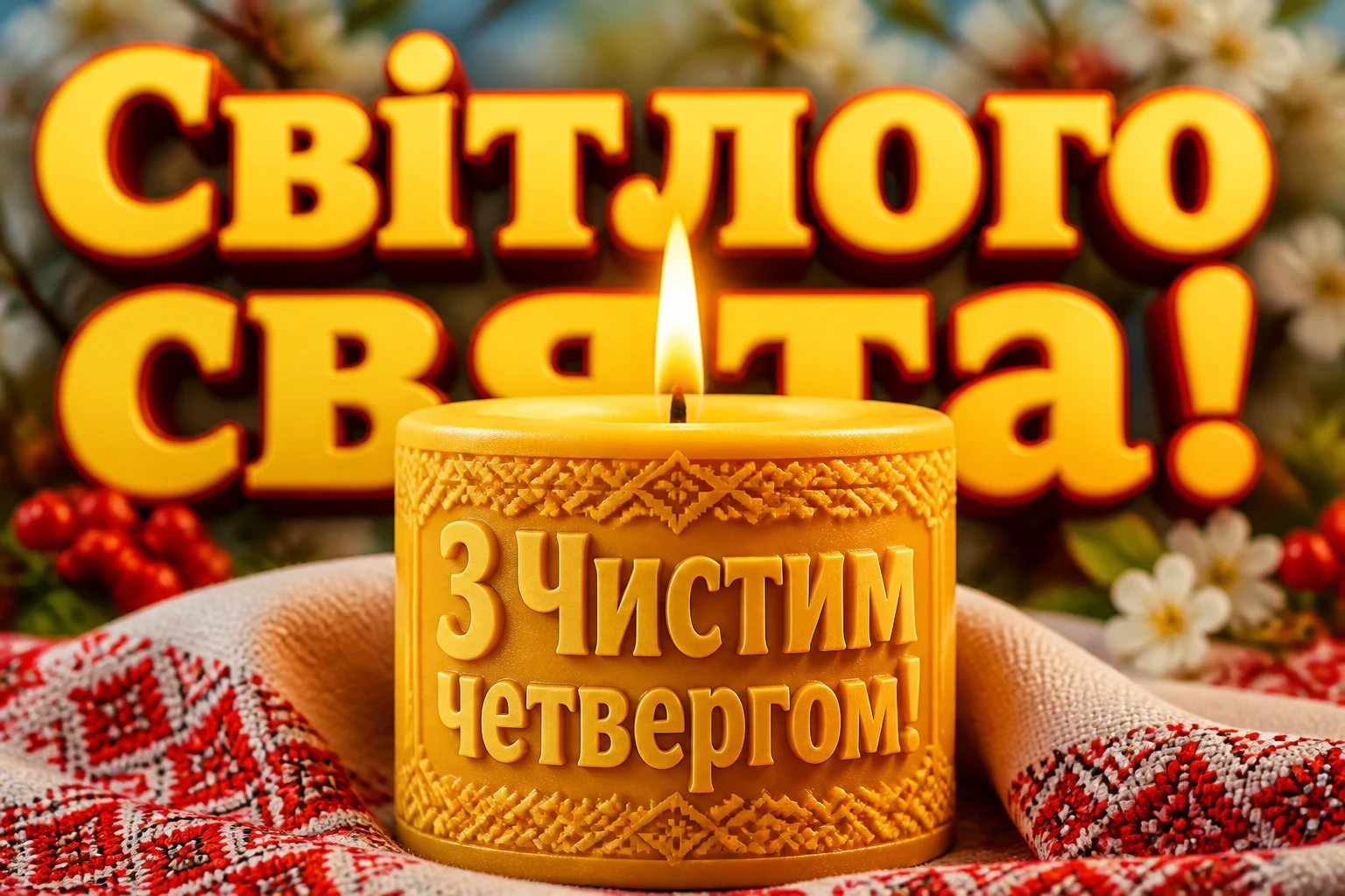 привітання з чистим четвергом українською мовою