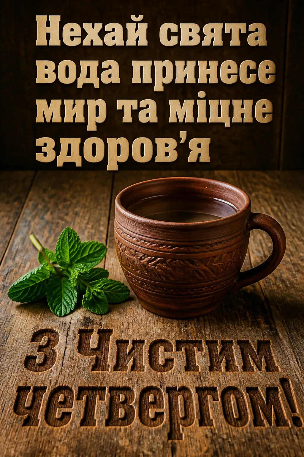 привітання з чистим четвергом українською мовою