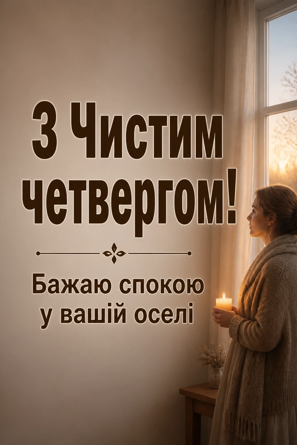привітання з чистим четвергом українською мовою