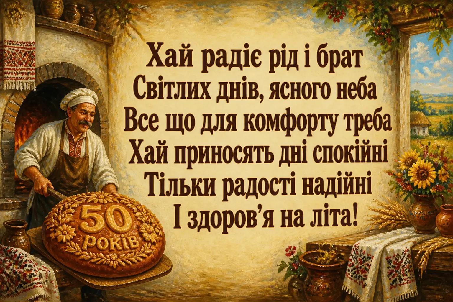 оригінальне привітання з ювілеєм