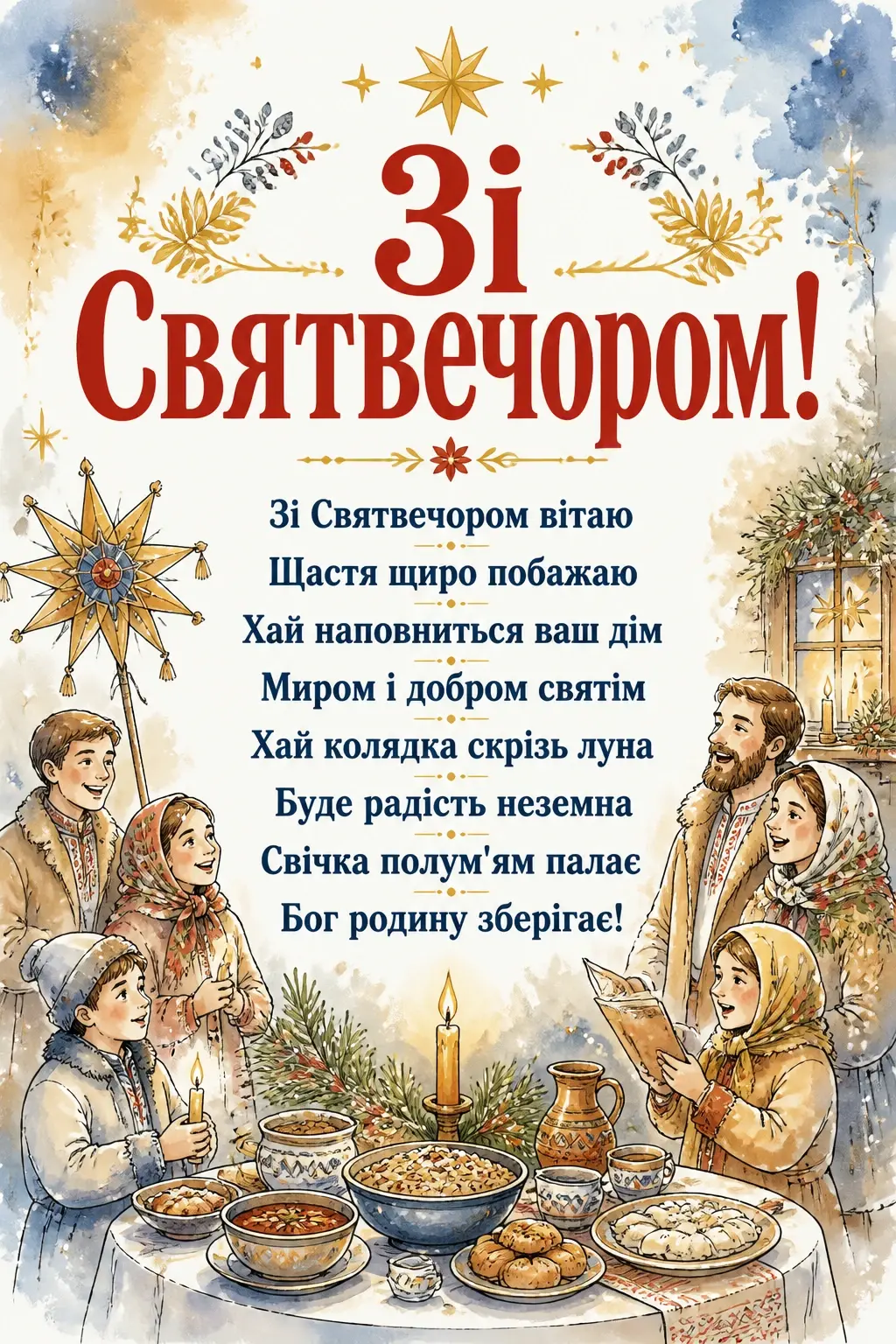 святвечір привітання