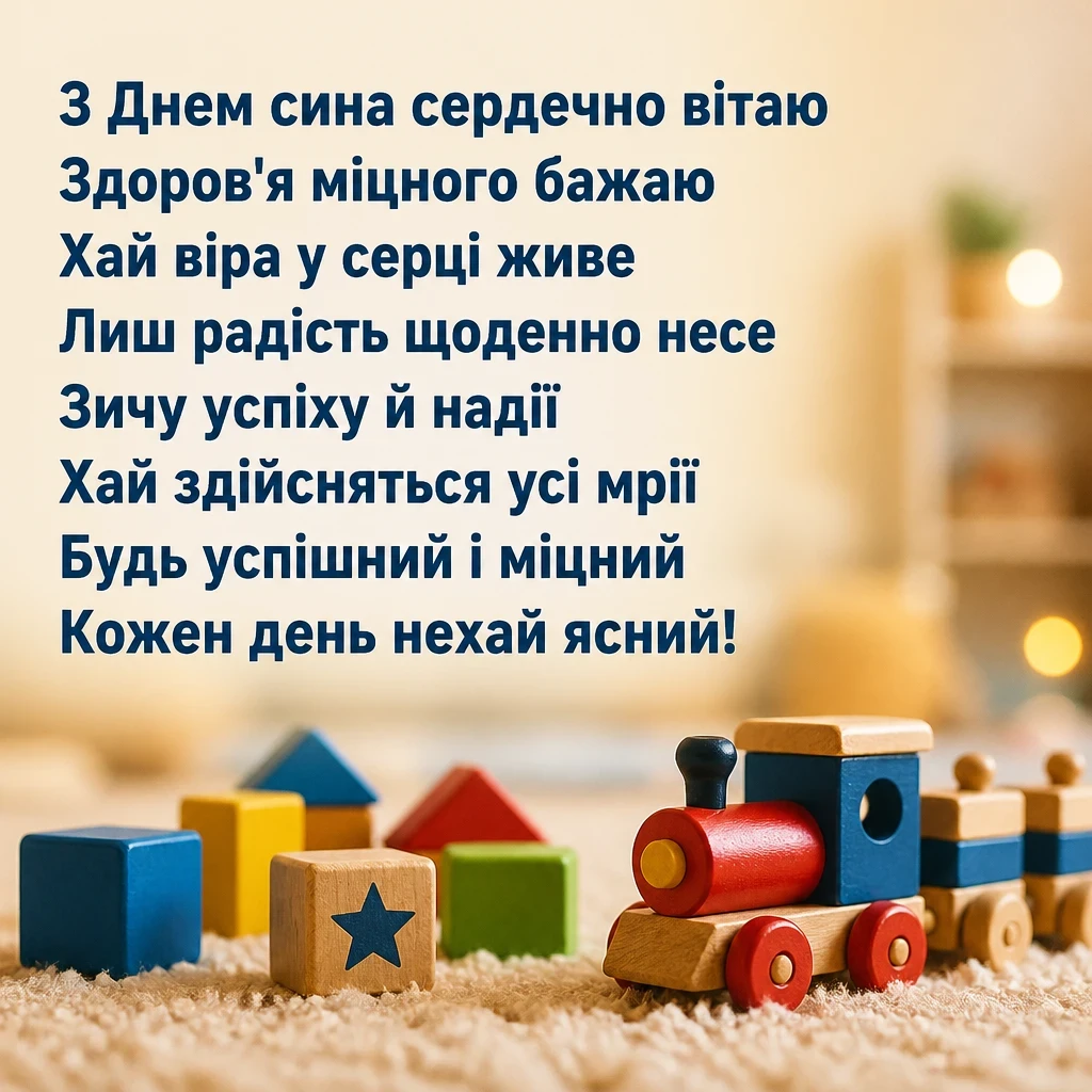міжнародний день сина привітання
