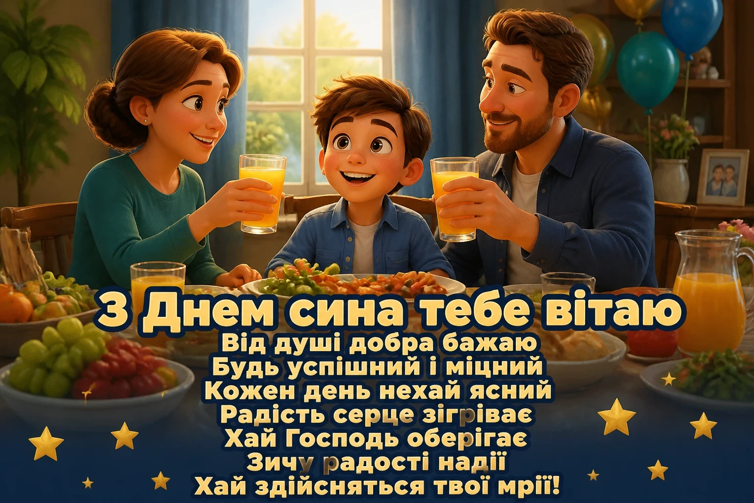 міжнародний день сина привітання