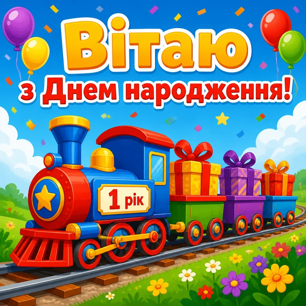 привітання з днем народження 1 рік