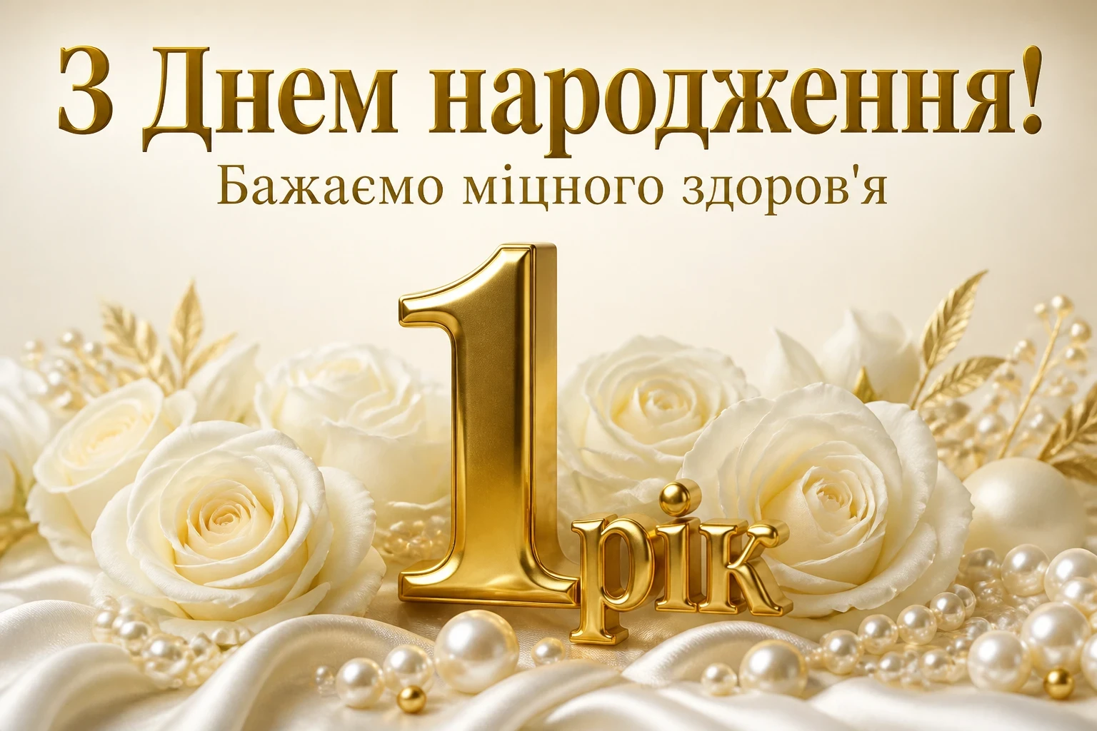 привітання з днем народження 1 рік