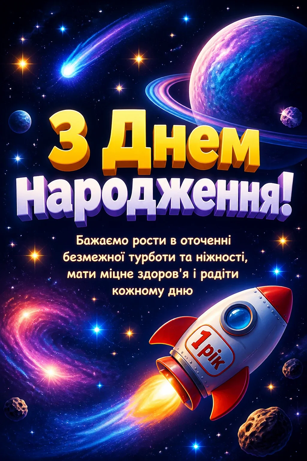 привітання з днем народження 1 рік